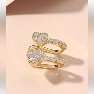 Heart cuff earrings M1314